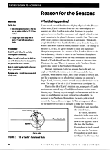 Reason for the Seasons -- Teacher's Guide
