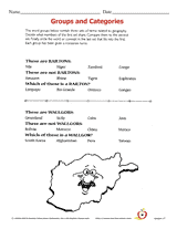 World Geography: Analogies