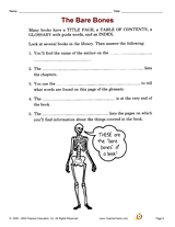The Bare Bones: Parts of a Book
