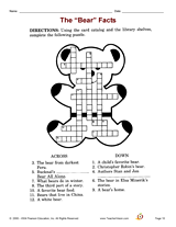 "The Bear" Facts -- Library Skills