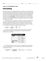 Calculating Process Skill