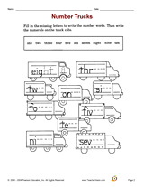 Number Trucks
