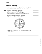 Fractions and Customary Measurement: Critical Thinking (Gr. 3)