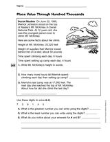 Place Value through Hundred Thousands (Gr. 3)