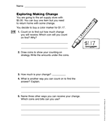 Exploring Making Change (Gr. 3)