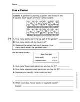 Five as a Factor (Gr. 3)