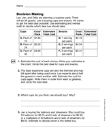 Multiplication: Decision Making (Gr. 5)
