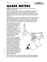 Science, Technology and Society: Quake Meters