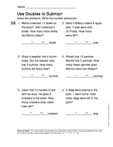 Use Doubles and Subtract (Gr. 1)
