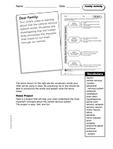 Your Body's Control Systems: Family Activity