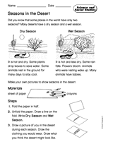 Science and Social Studies: Seasons in the Desert