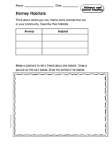 Science and Social Studies: Homey Habitats