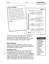 Surviving in the Environment: Family Activity