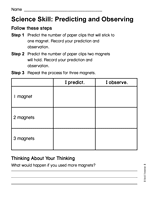 Science Skill: Predicting and Observing
