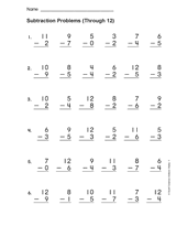 Subtraction Problems