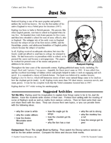Just So: Rudyard Kipling