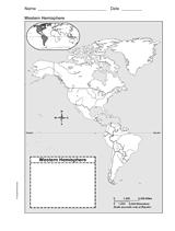 Western Hemisphere Map