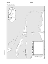 Map of the West Indies