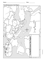 Map of the Mediterranean
