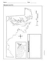 Map of Maryland & DC