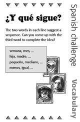 Spanish Vocabulary Challenge: Sequence
