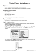 Math Using AutoShapes