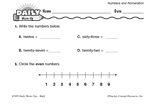Math Warm-Up 6 for Gr. 1 & 2: Numbers and Numeration