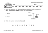 Math Warm-Up 122 for Gr. 1 & 2: Measurement & Geometry