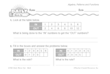 Math Warm-Up 244 for Gr. 1 & 2: Algebra, Patterns & Functions