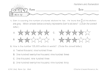 Math Warm-Up 14 for Gr. 3 & 4: Numbers and Numeration