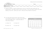 Math Warm-Up 140 for Gr. 3 & 4: Measurement & Geometry