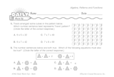 Math Warm-Up 247 for Gr. 3 & 4: Algebra, Patterns & Functions