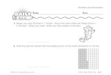 Math Warm-Up 33 for Gr. 3 & 4: Numbers and Numeration