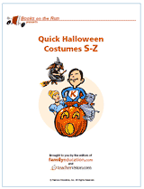 Quick DIY Halloween Costumes, List S-Z (K-12)