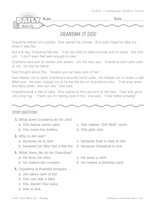 Reading Warm-Up 119 for Gr. 1 & 2: Contemporary Realistic Fiction