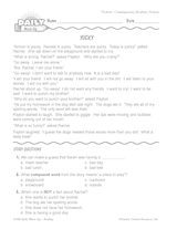 Reading Warm-Up 122 for Gr. 1 & 2: Contemporary Realistic Fiction