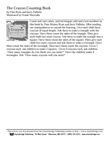 The Crayon Counting Book Activity