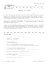 Education Issues Reading  Warm-Up: Teacher Selection