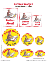 "Curious About..." Story Time Logos