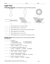 Physical Science Test: Light