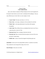 Secret Codes: Code Creation Exercise