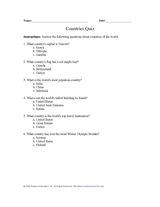 Countries Quiz