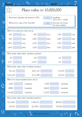 Place Value to 10,000,000 (Grade 4)