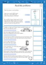 Mixed Operations Word Problems VI