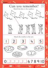 Matching Objects with Numbers 1-5