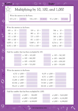 Multiplying by 10, 100, and 1,000