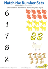 Match the Numbers at the Pet Shop